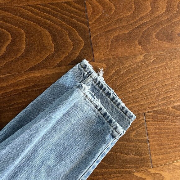 Levi 550 Red Tag 90s VTG Jeans Women’s 12 LONG Distressed Washed Relaxed Tapered - Picture 2 of 9